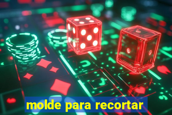 molde para recortar